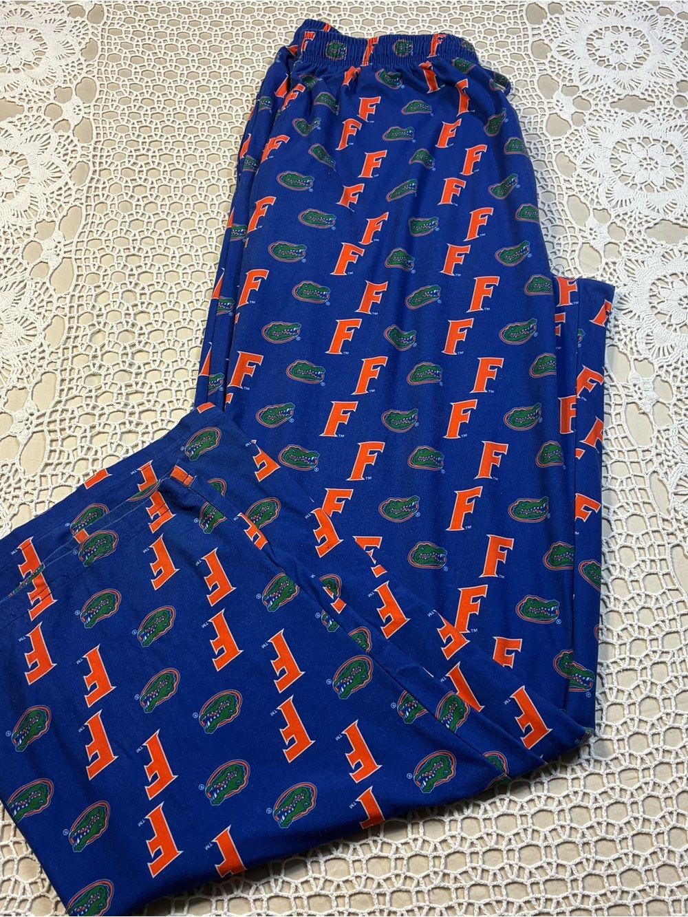 University F Logo Blue Men  Pajama Pants